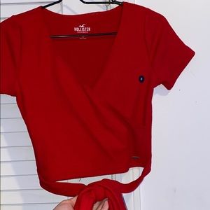 Hollister Bottom Tie Crop Top